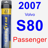 Passenger Wiper Blade for 2007 Volvo S80 - Assurance