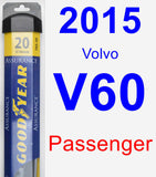 Passenger Wiper Blade for 2015 Volvo V60 - Assurance