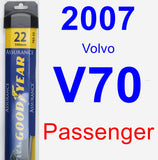 Passenger Wiper Blade for 2007 Volvo V70 - Assurance