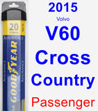 Passenger Wiper Blade for 2015 Volvo V60 Cross Country - Assurance