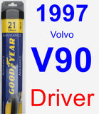 Driver Wiper Blade for 1997 Volvo V90 - Assurance