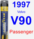 Passenger Wiper Blade for 1997 Volvo V90 - Assurance