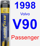 Passenger Wiper Blade for 1998 Volvo V90 - Assurance