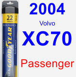 Passenger Wiper Blade for 2004 Volvo XC70 - Assurance