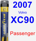 Passenger Wiper Blade for 2007 Volvo XC90 - Assurance