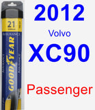 Passenger Wiper Blade for 2012 Volvo XC90 - Assurance