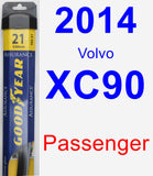 Passenger Wiper Blade for 2014 Volvo XC90 - Assurance