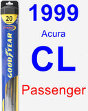 Passenger Wiper Blade for 1999 Acura CL - Hybrid