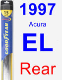 Rear Wiper Blade for 1997 Acura EL - Hybrid