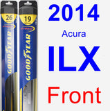 Front Wiper Blade Pack for 2014 Acura ILX - Hybrid