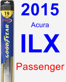 Passenger Wiper Blade for 2015 Acura ILX - Hybrid