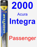 Passenger Wiper Blade for 2000 Acura Integra - Hybrid