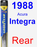 Rear Wiper Blade for 1988 Acura Integra - Hybrid