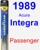 Passenger Wiper Blade for 1989 Acura Integra - Hybrid