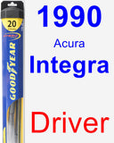 Driver Wiper Blade for 1990 Acura Integra - Hybrid