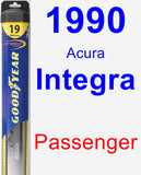 Passenger Wiper Blade for 1990 Acura Integra - Hybrid