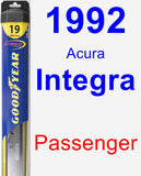 Passenger Wiper Blade for 1992 Acura Integra - Hybrid