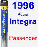 Passenger Wiper Blade for 1996 Acura Integra - Hybrid