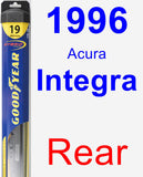 Rear Wiper Blade for 1996 Acura Integra - Hybrid