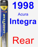 Rear Wiper Blade for 1998 Acura Integra - Hybrid