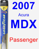 Passenger Wiper Blade for 2007 Acura MDX - Hybrid