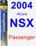 Passenger Wiper Blade for 2004 Acura NSX - Hybrid
