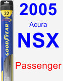 Passenger Wiper Blade for 2005 Acura NSX - Hybrid