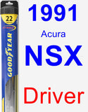Driver Wiper Blade for 1991 Acura NSX - Hybrid