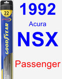Passenger Wiper Blade for 1992 Acura NSX - Hybrid