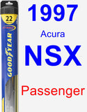 Passenger Wiper Blade for 1997 Acura NSX - Hybrid