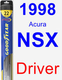Driver Wiper Blade for 1998 Acura NSX - Hybrid