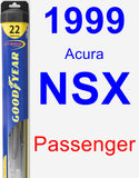 Passenger Wiper Blade for 1999 Acura NSX - Hybrid