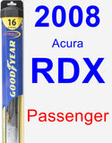 Passenger Wiper Blade for 2008 Acura RDX - Hybrid