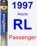 Passenger Wiper Blade for 1997 Acura RL - Hybrid