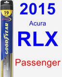 Passenger Wiper Blade for 2015 Acura RLX - Hybrid