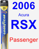 Passenger Wiper Blade for 2006 Acura RSX - Hybrid