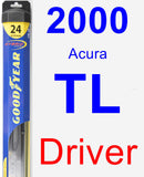 Driver Wiper Blade for 2000 Acura TL - Hybrid