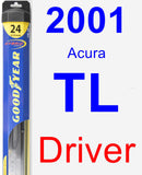 Driver Wiper Blade for 2001 Acura TL - Hybrid
