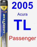 Passenger Wiper Blade for 2005 Acura TL - Hybrid