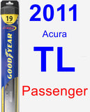 Passenger Wiper Blade for 2011 Acura TL - Hybrid