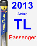 Passenger Wiper Blade for 2013 Acura TL - Hybrid