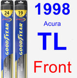 Front Wiper Blade Pack for 1998 Acura TL - Hybrid