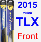 Front Wiper Blade Pack for 2015 Acura TLX - Hybrid