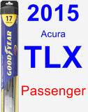 Passenger Wiper Blade for 2015 Acura TLX - Hybrid