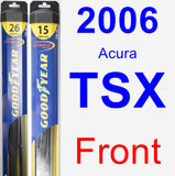 Front Wiper Blade Pack for 2006 Acura TSX - Hybrid
