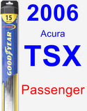 Passenger Wiper Blade for 2006 Acura TSX - Hybrid