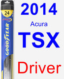 Driver Wiper Blade for 2014 Acura TSX - Hybrid