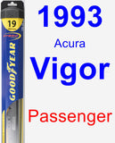 Passenger Wiper Blade for 1993 Acura Vigor - Hybrid