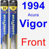 Front Wiper Blade Pack for 1994 Acura Vigor - Hybrid