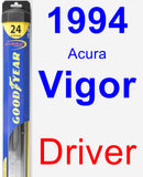 Driver Wiper Blade for 1994 Acura Vigor - Hybrid